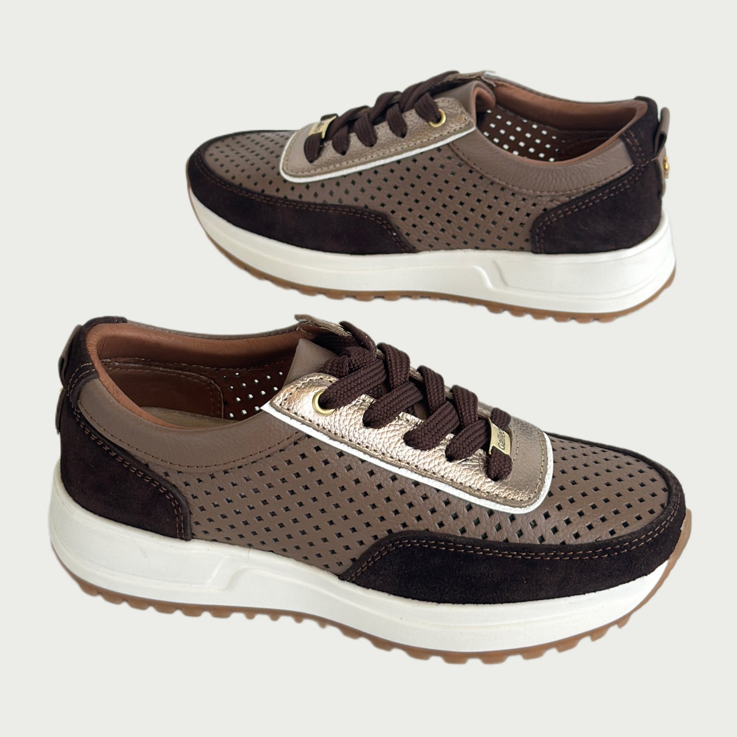 Tennis en cuero café brownie luna Ref: 2023WPBR