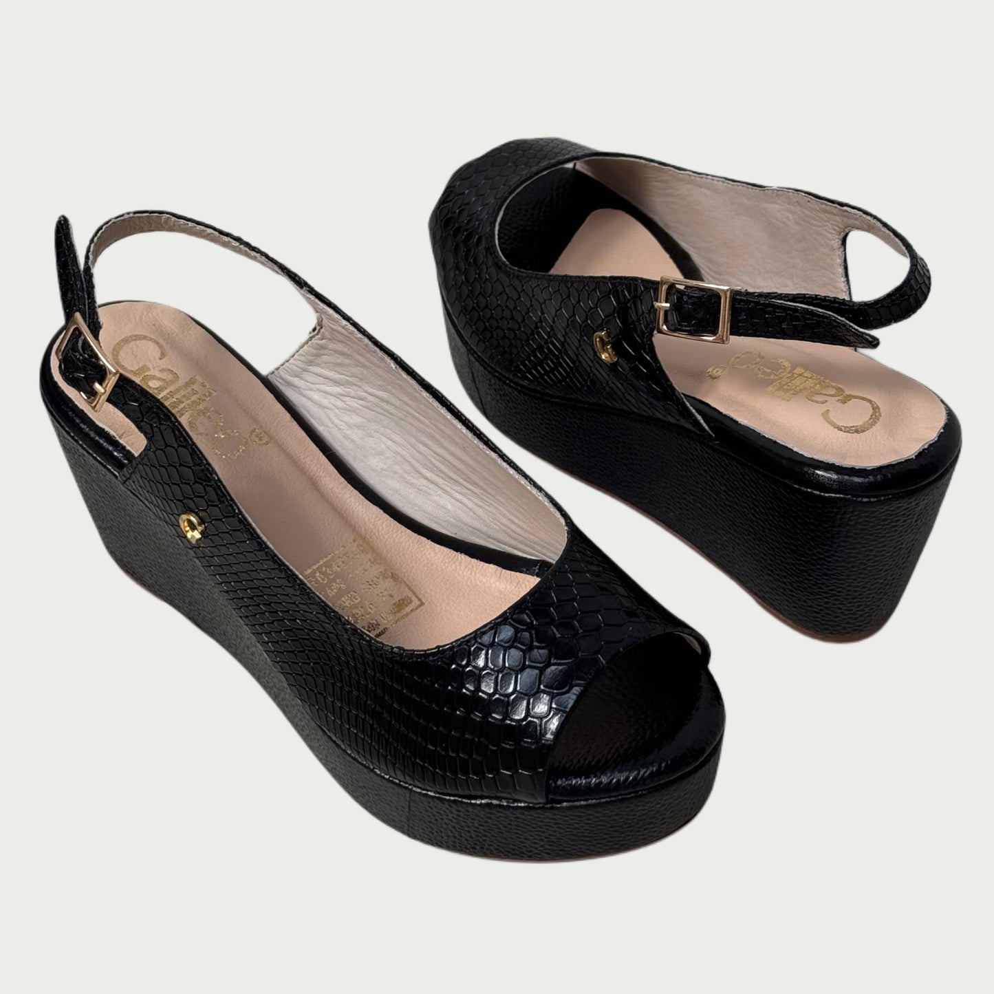 Sandalias en cuero negro Ref: 2232MPNG6