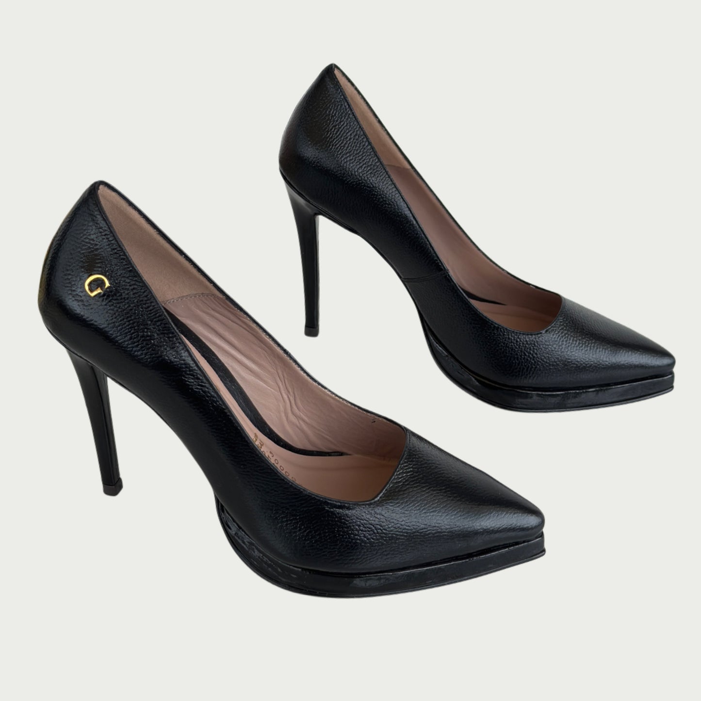 Stilettos en cuero negro Ref: 6045NPNG