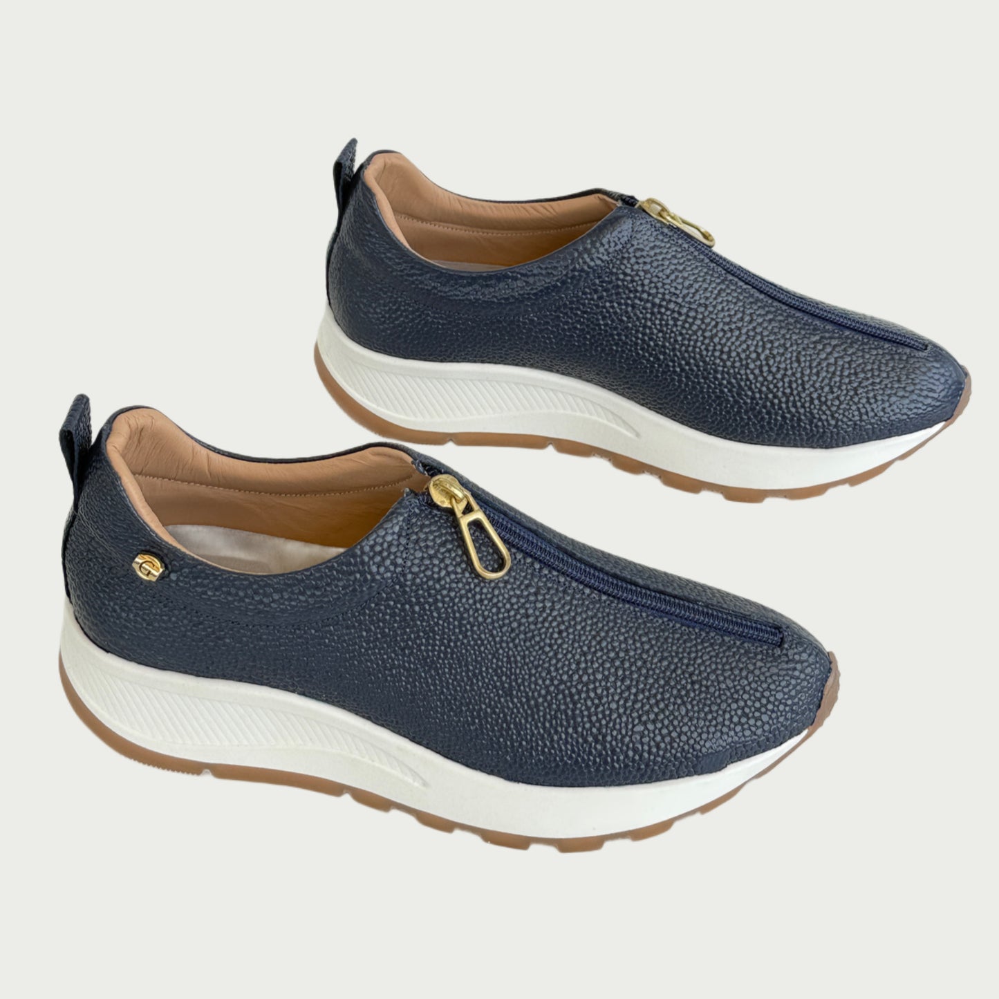 Tenis en cuero azul Ref: T284NGZ36