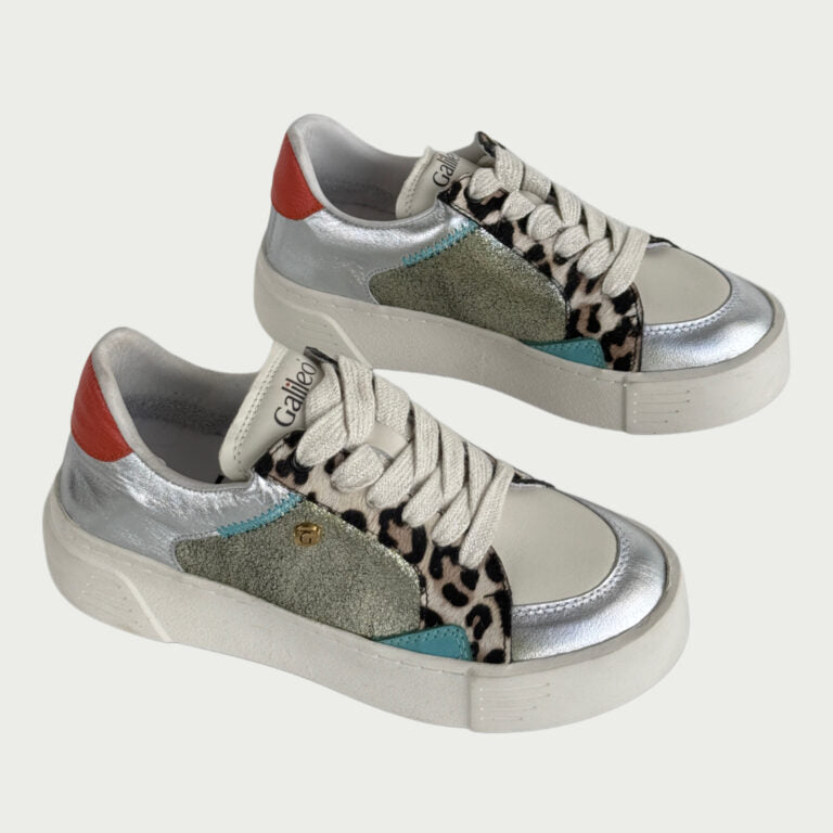 Tenis en cuero multicolor Ref: LUNAMPLA
