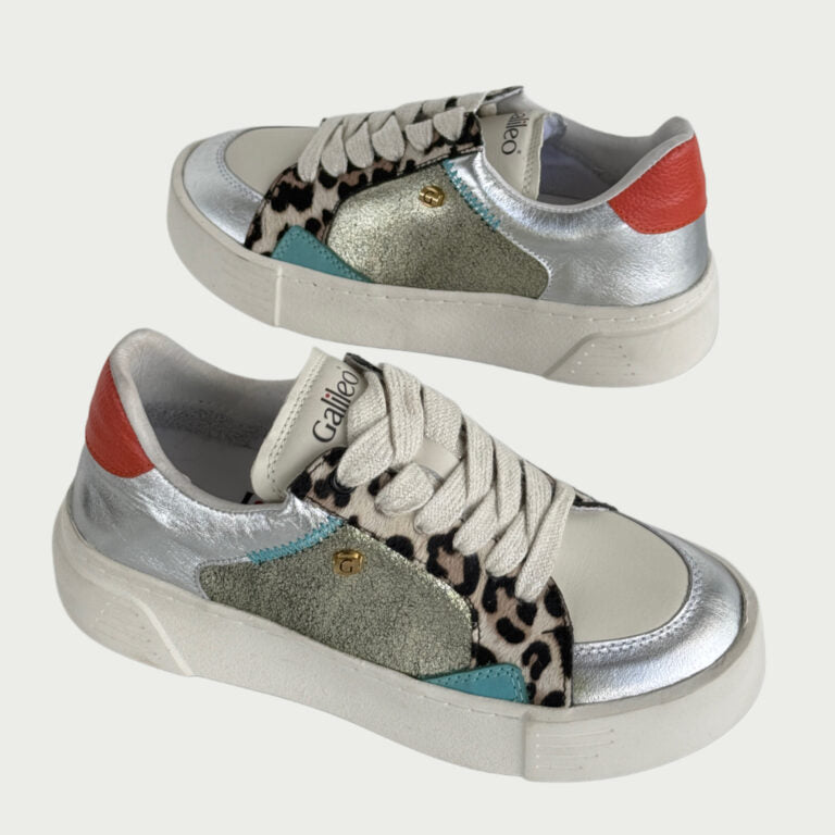 Tenis en cuero multicolor Ref: LUNAMPLA