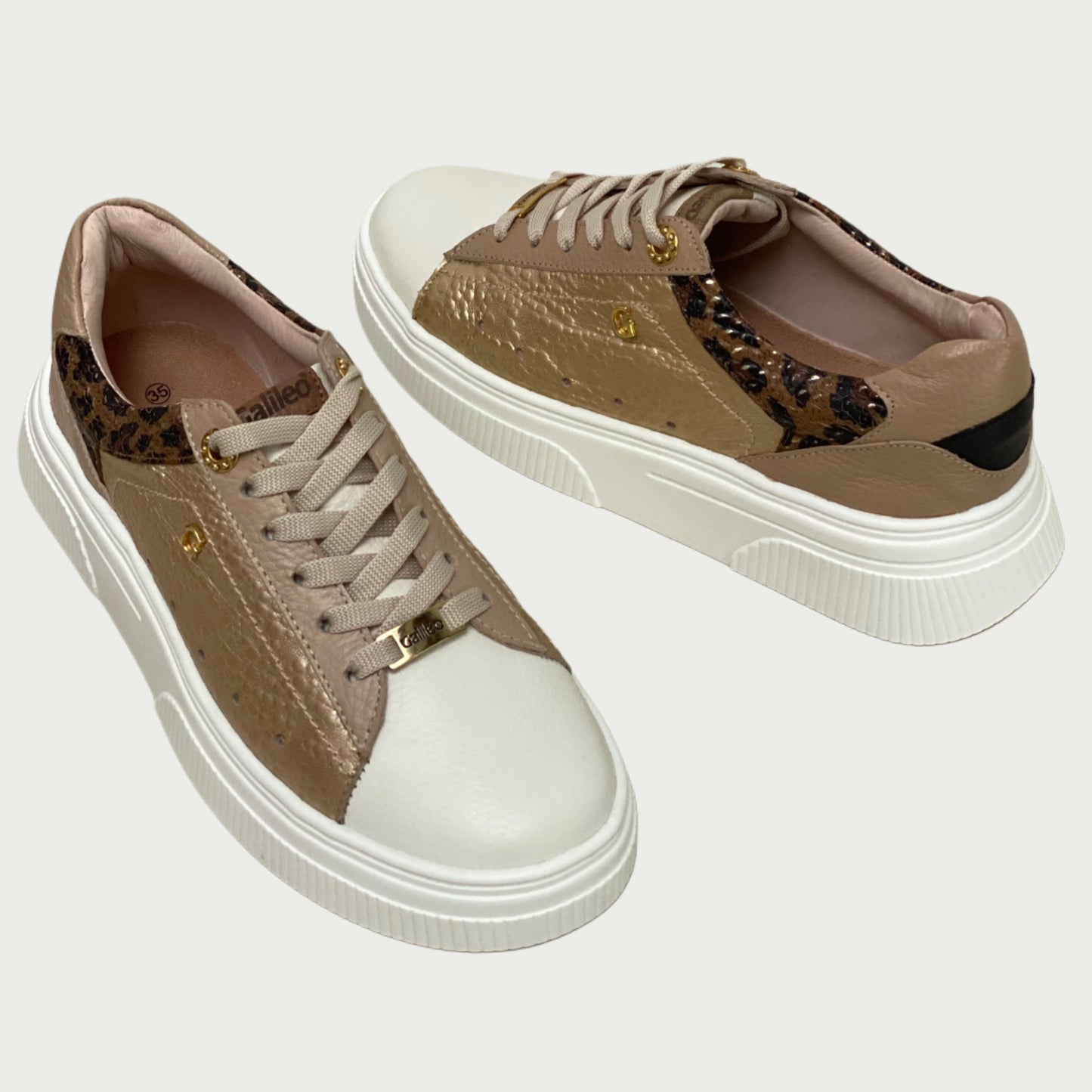 Tennis blanco ostra x miel Rf sv15