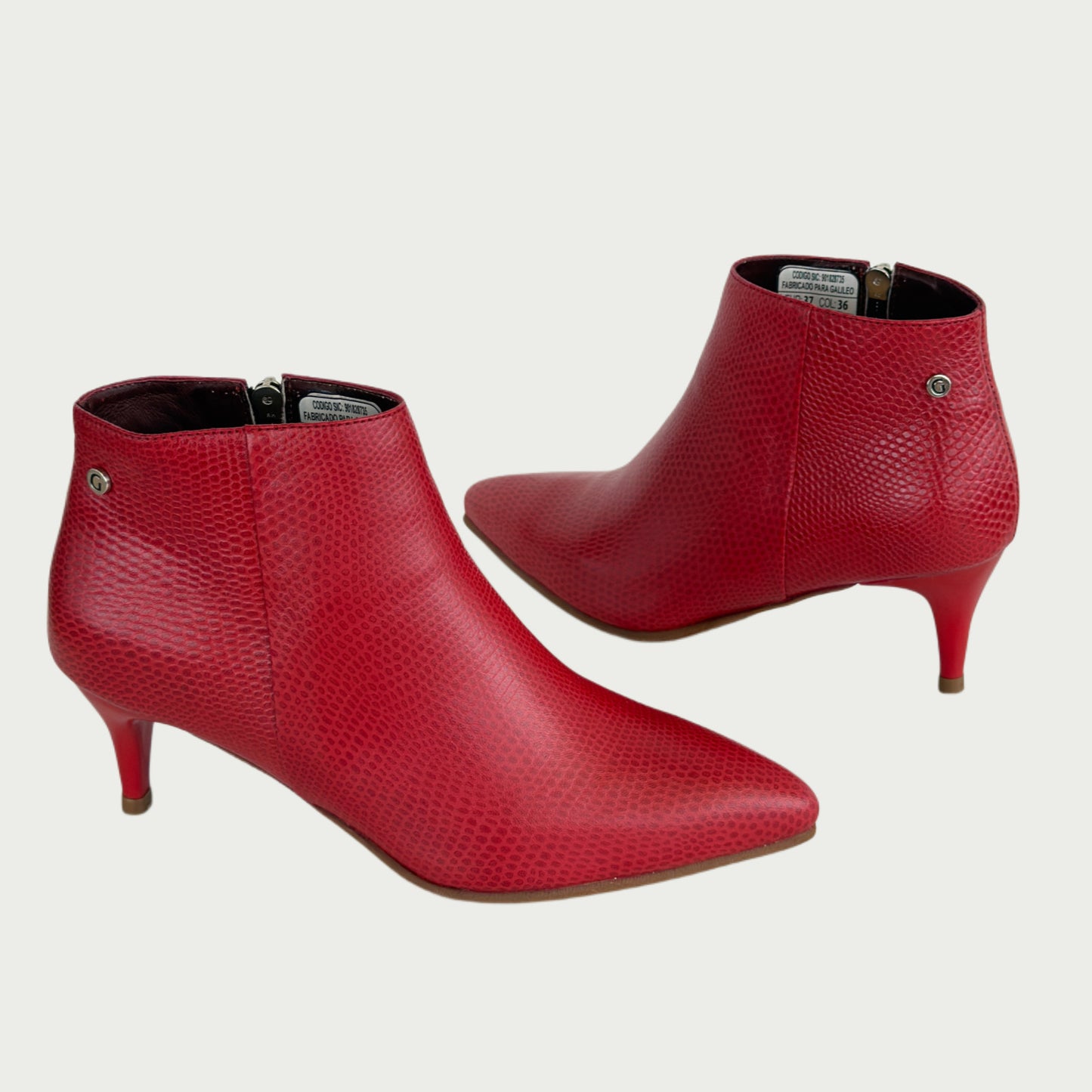 Botin en cuero rojo Ref: 6549WPR