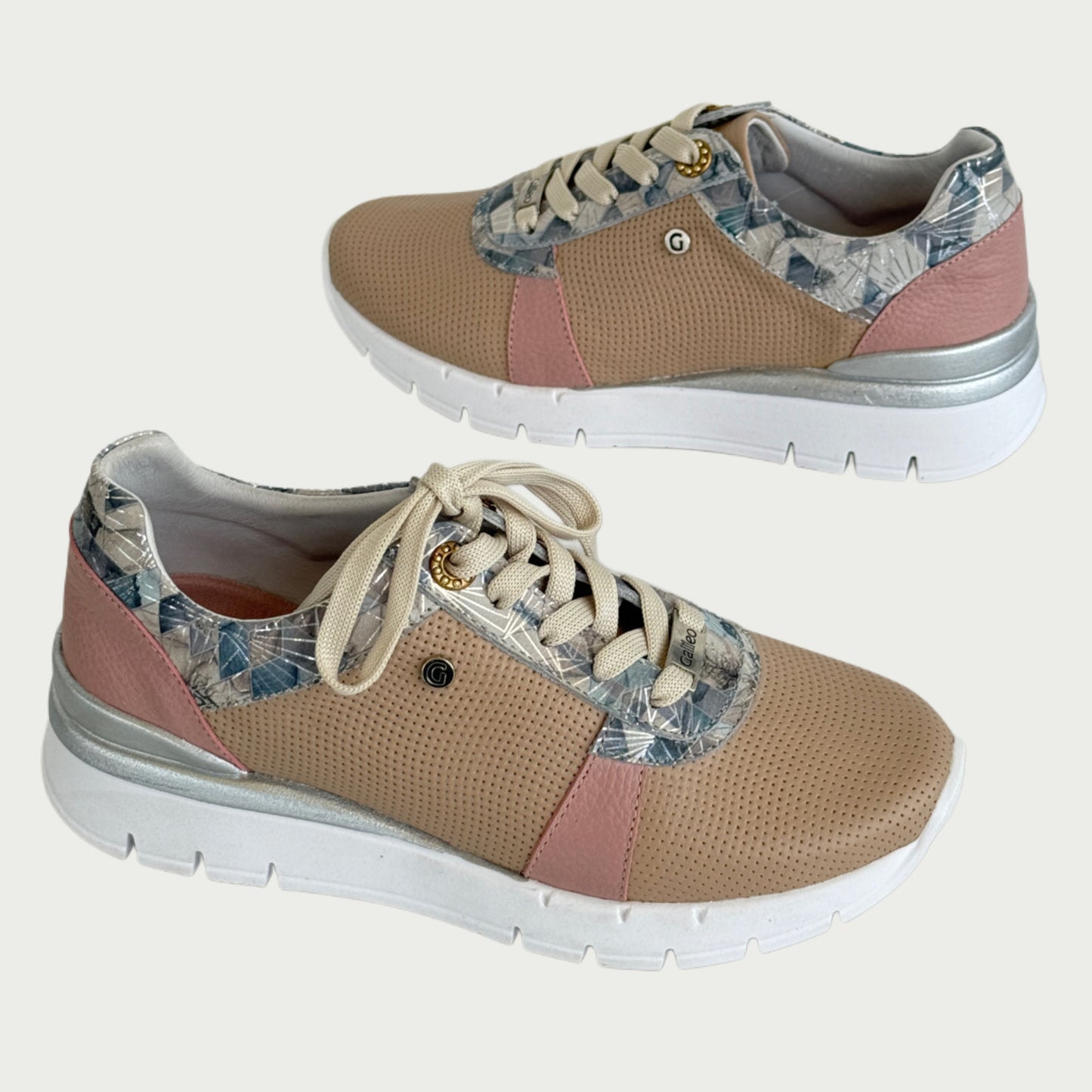 Tenis en cuero palo de rosa Ref : DP23NGT4
