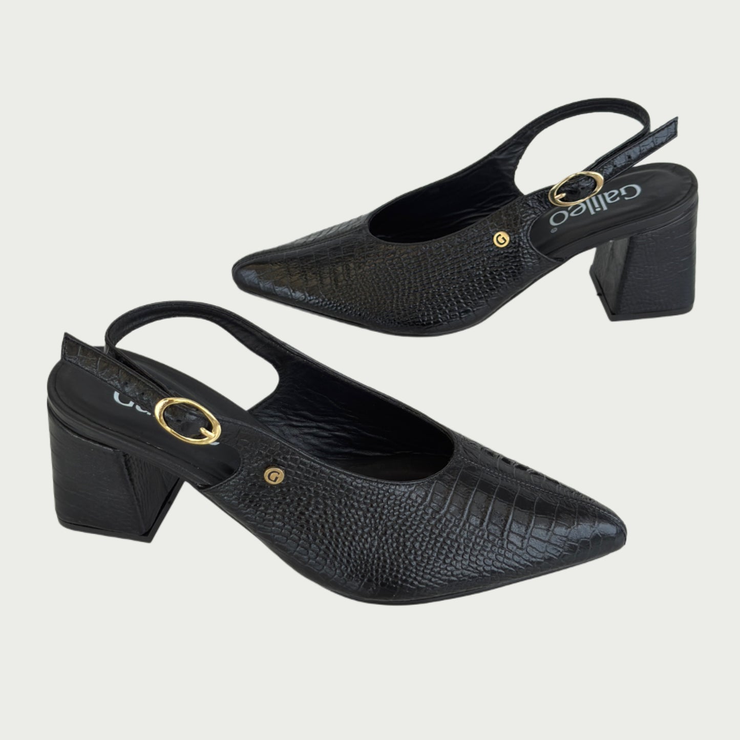 Zapatos en cuero negro Ref: 719WP