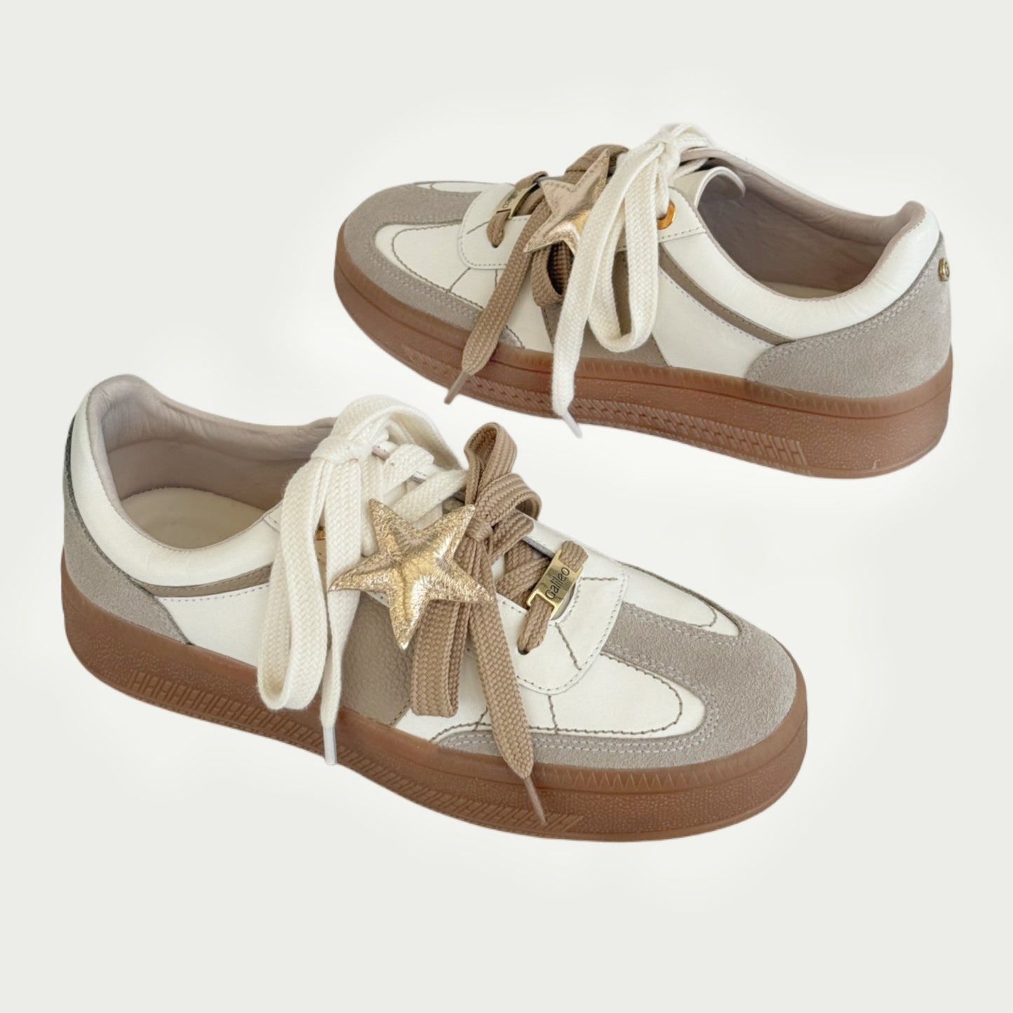 Tenis blanco ostra en cuero Ref : 704XPB06
