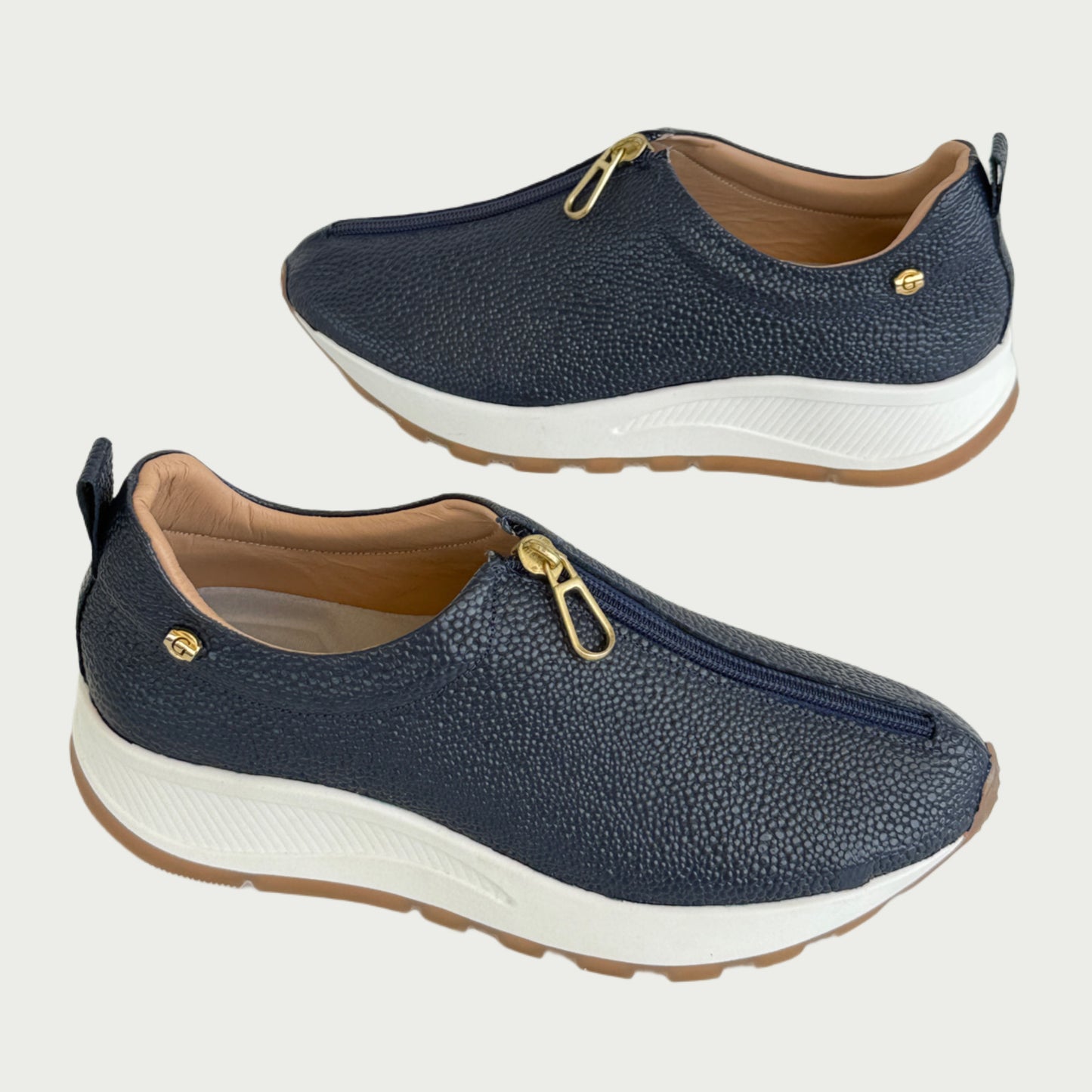 Tenis en cuero azul Ref: T284NGZ36
