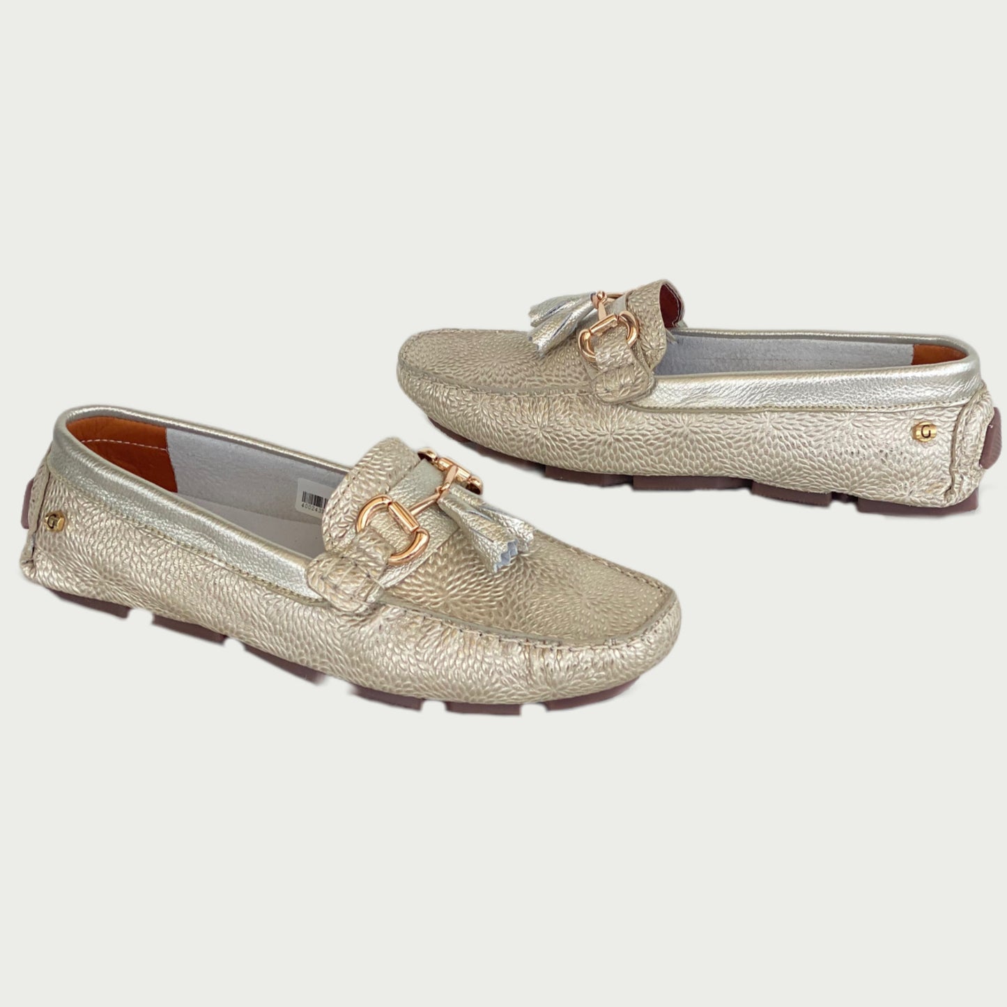 Mocasines folia dorada luna Rf 400243PD