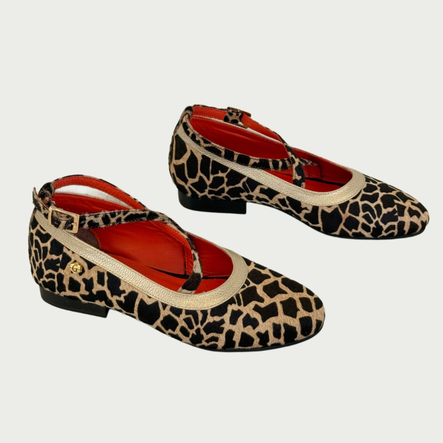Baleta en cuero animal print Ref: JULIAMPJI5
