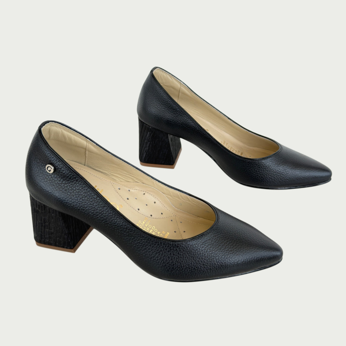 Zapatos en cuero negro Ref: 1032APNG
