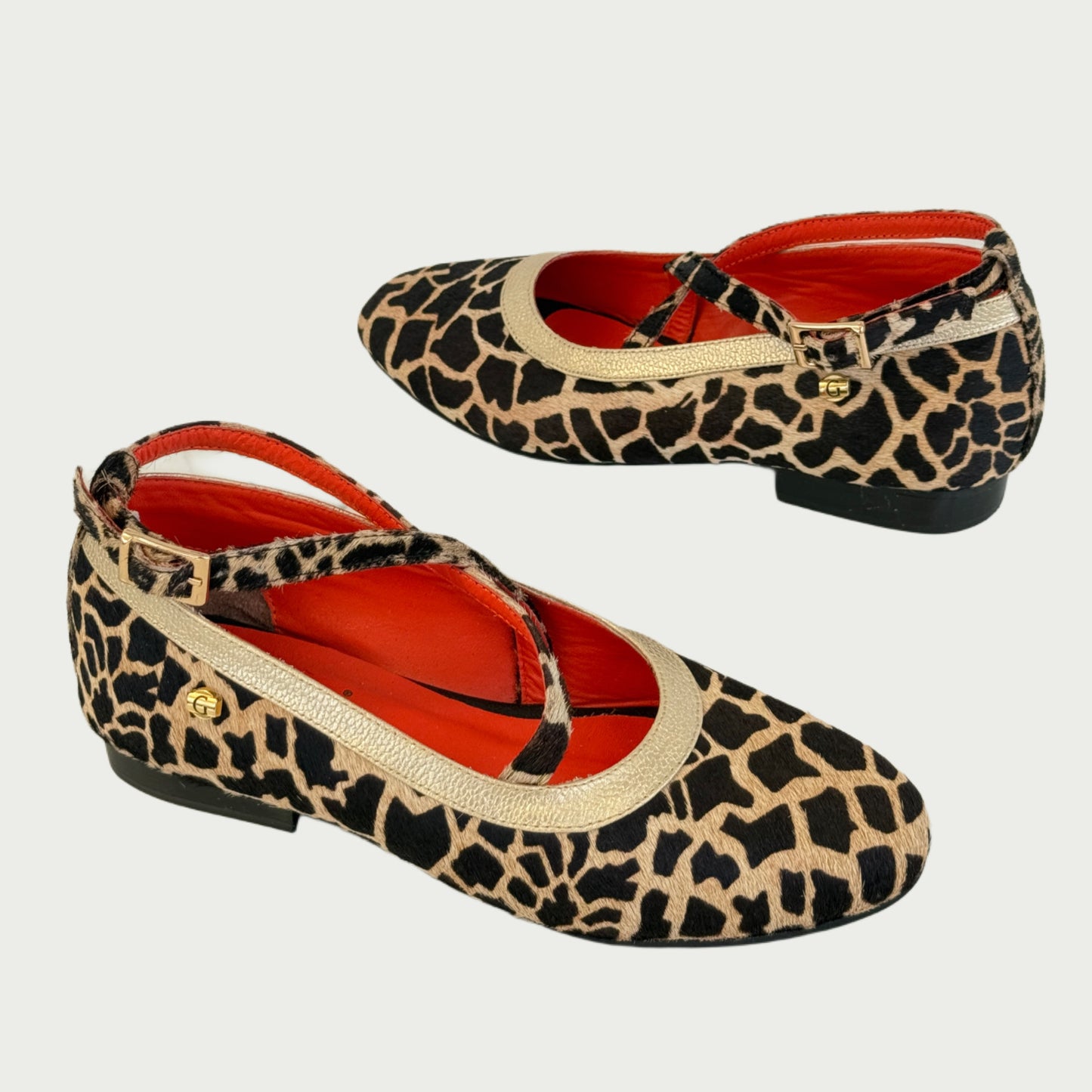 Baleta en cuero animal print Ref: JULIAMPJI5