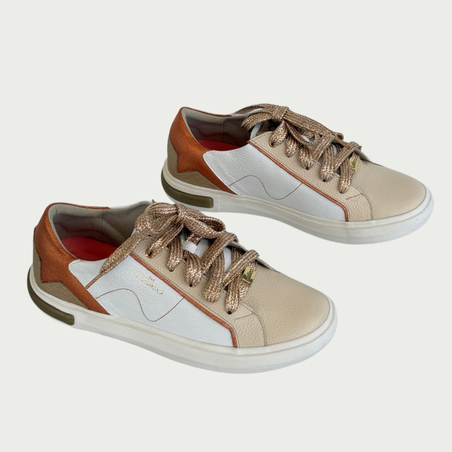 Tennis en cuero blanco x arena Ref: 5581WPBL