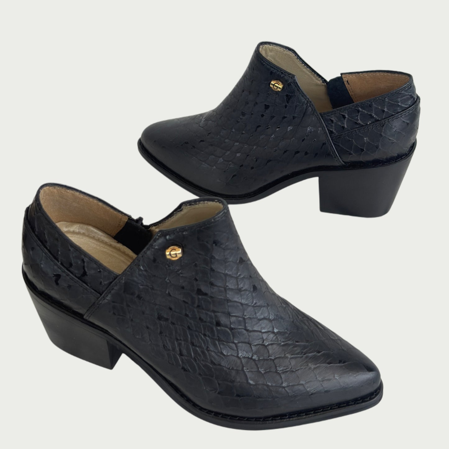 Botin en cuero negro Ref :993MPNEG4