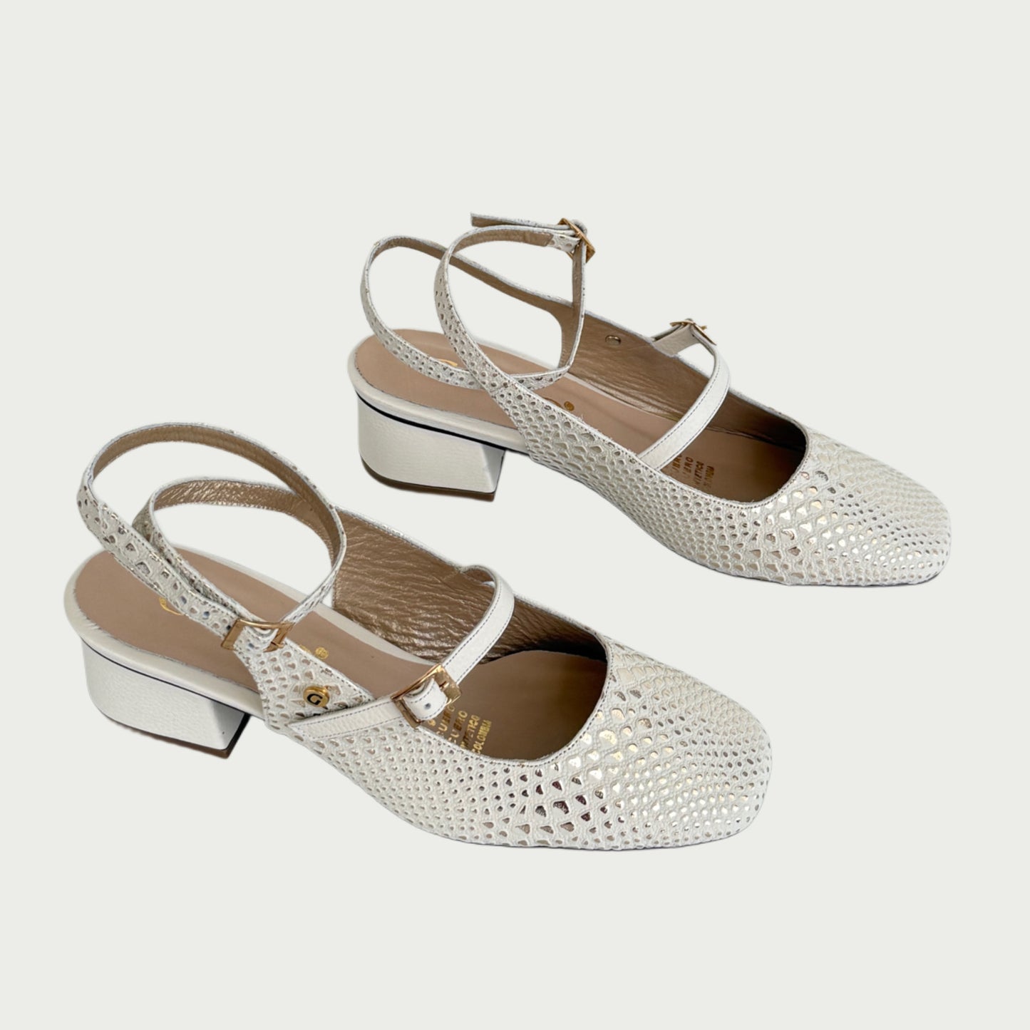 Zapatos en cuero ostra x folia Ref: PC91WPTA