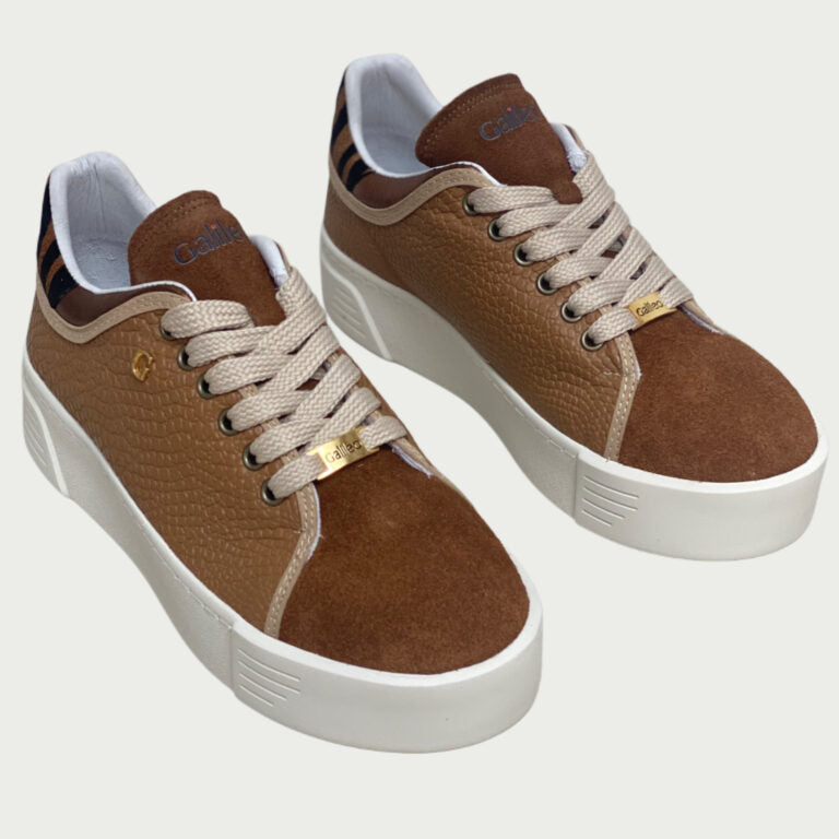 Tennis cuero miel x texturas Rf moscu02