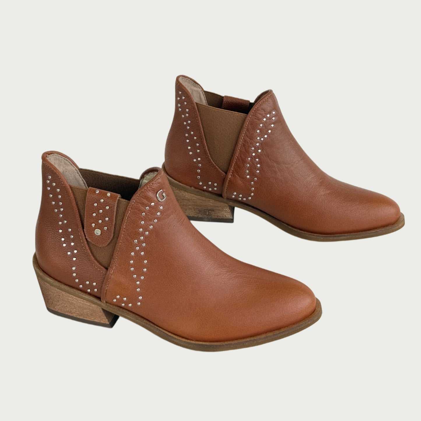 Botines en cuero miel Ref: 1588WP
