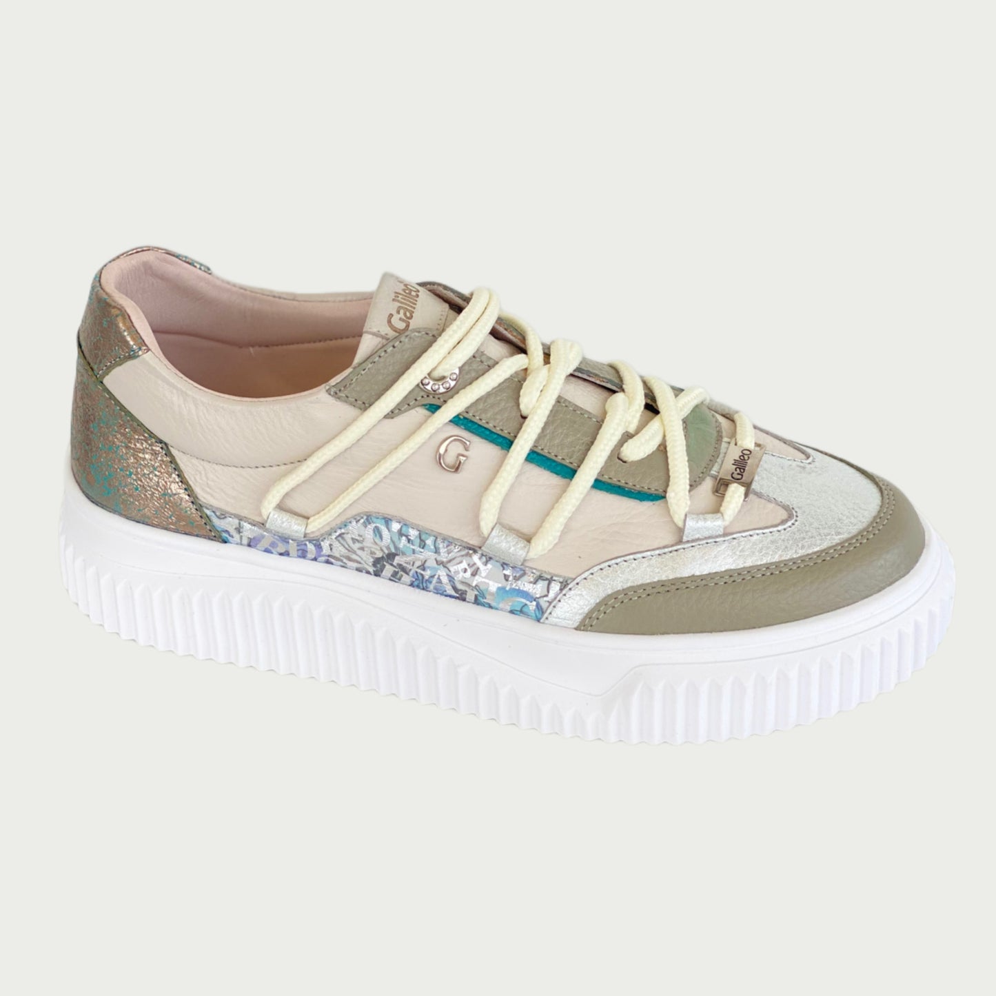 Tenis en cuero verde folia Ref: SV13NPVP9