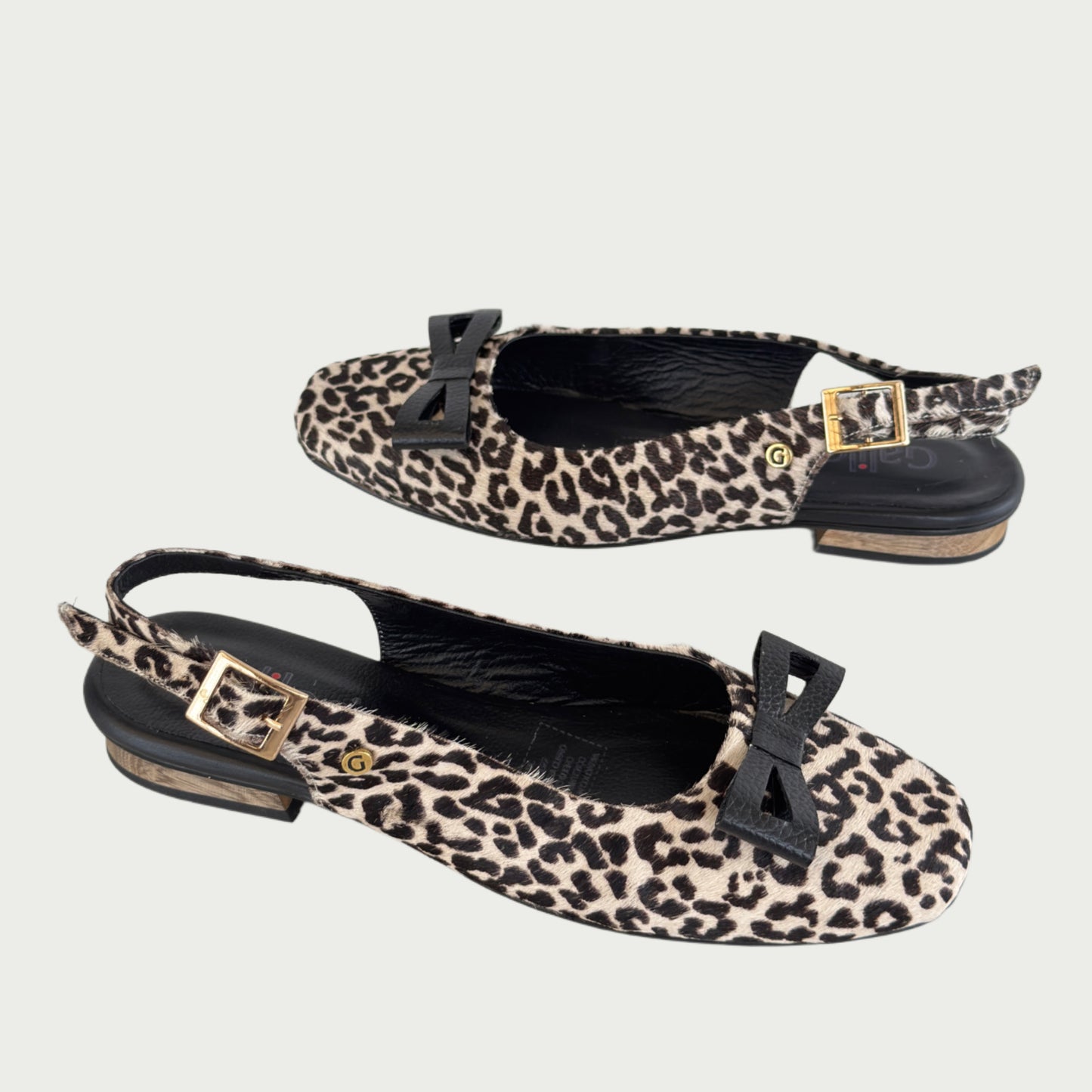 Baletas en cuero animal print Ref: PC34XPDA6