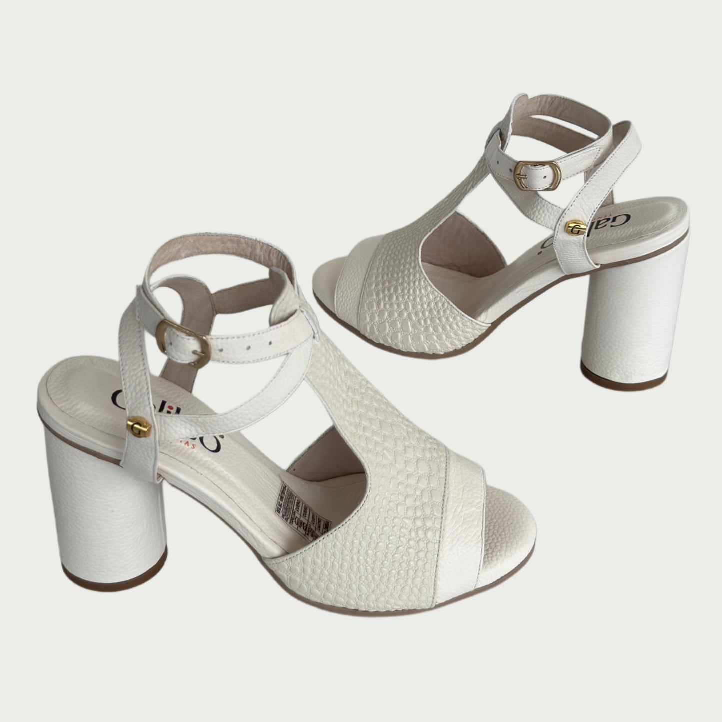 Sandalias en cuero beige Ref: OLIVIWPB