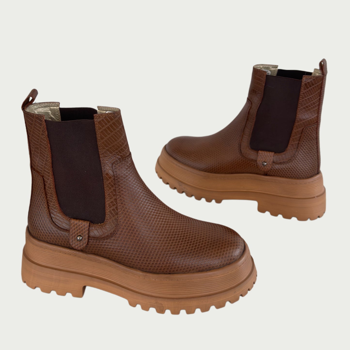 Botines en cuero miel Ref: 6226NGM36