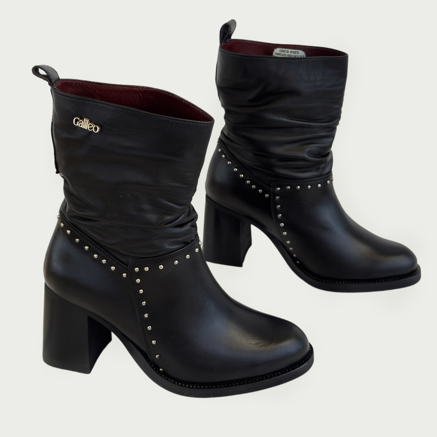 Botin en cuero negro Ref: 6476XP
