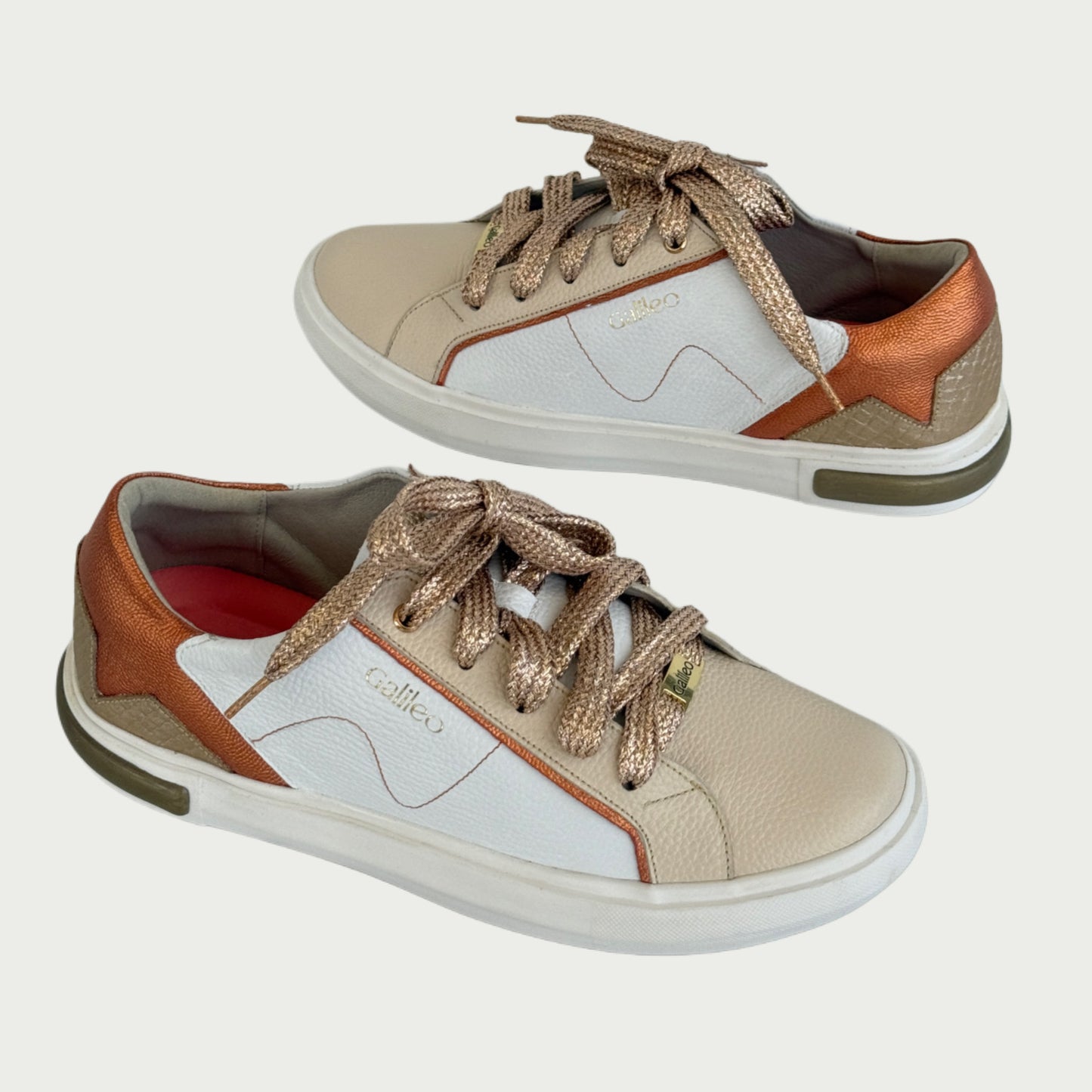 Tennis en cuero blanco x arena Ref: 5581WPBL