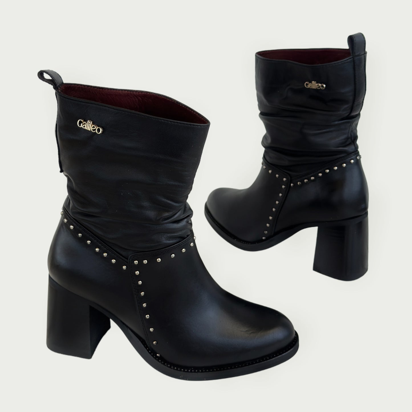 Botin en cuero negro Ref: 6476XP