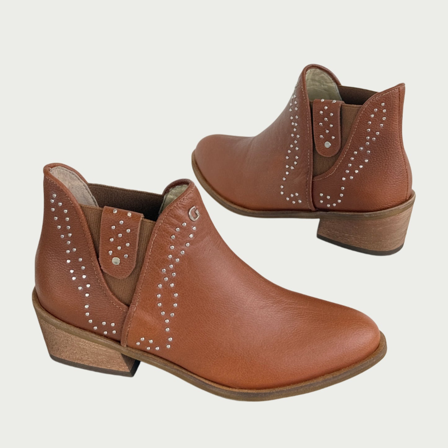 Botines en cuero miel Ref: 1588WP
