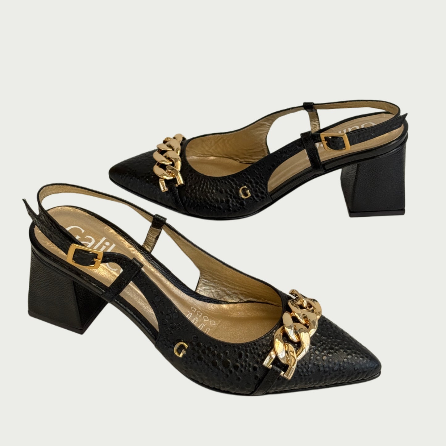 Zapatos en cuero negro Ref: 6288MPNG