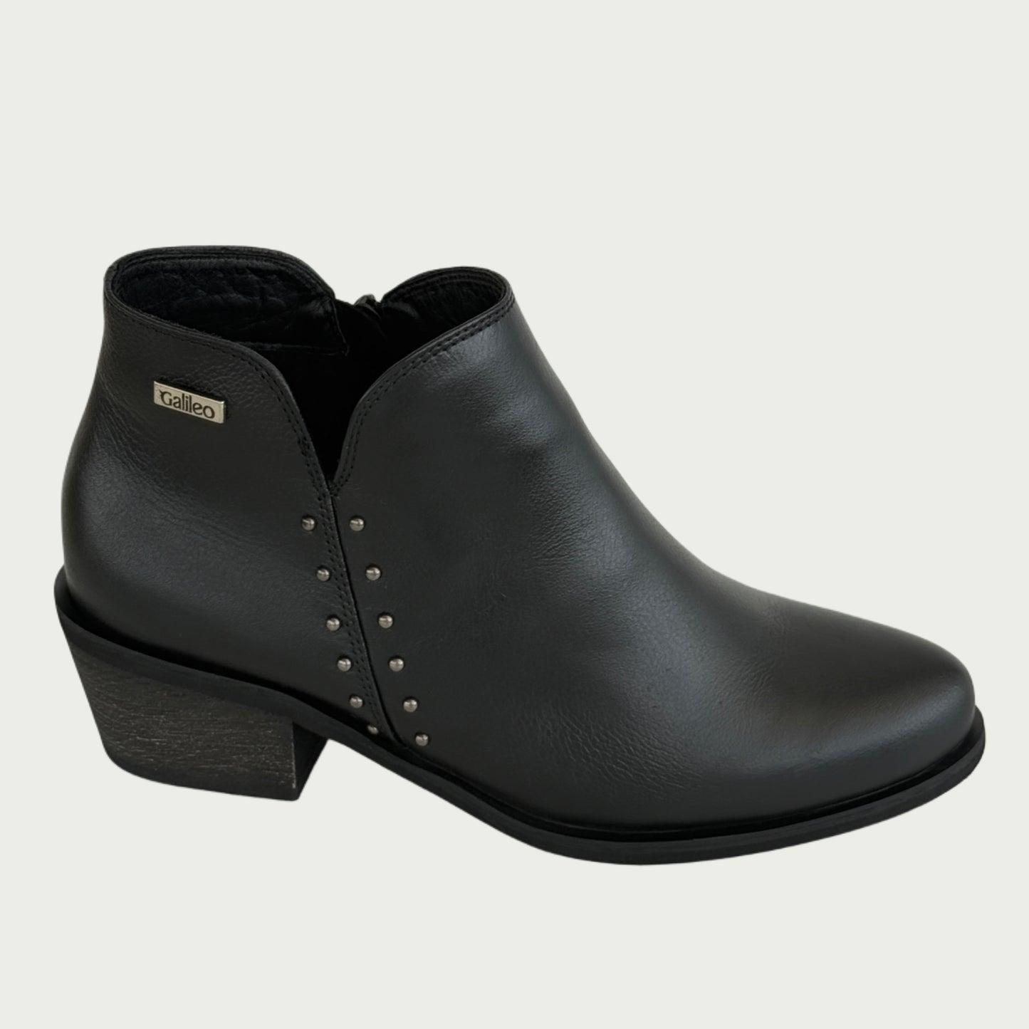 Botines en cuero negro Ref: RUBY