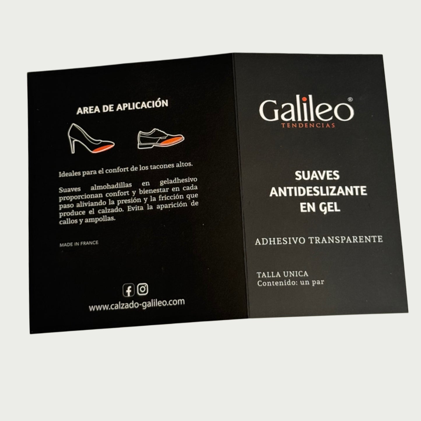 Media plantilla en gel antideslizante transparente Ref: PLANGELWP
