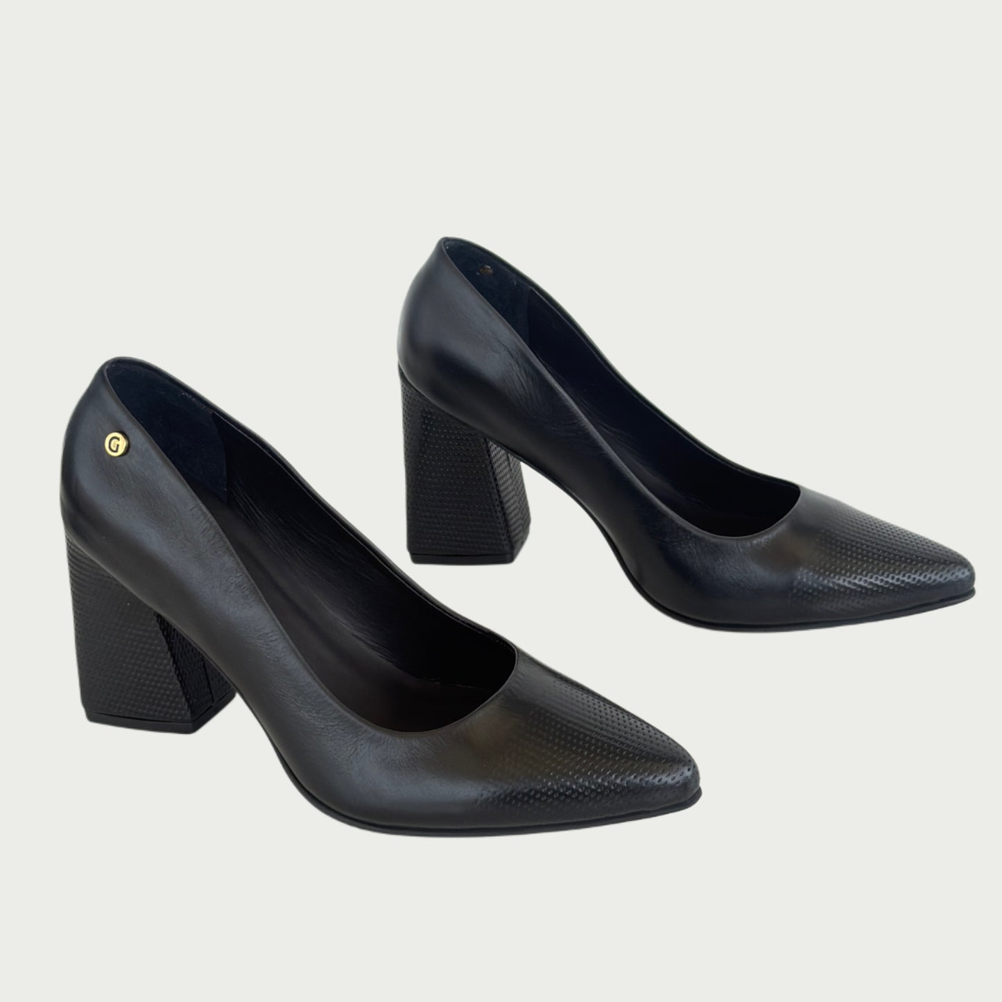 Zapatos en cuero negro Ref: HEIMYWPTNG