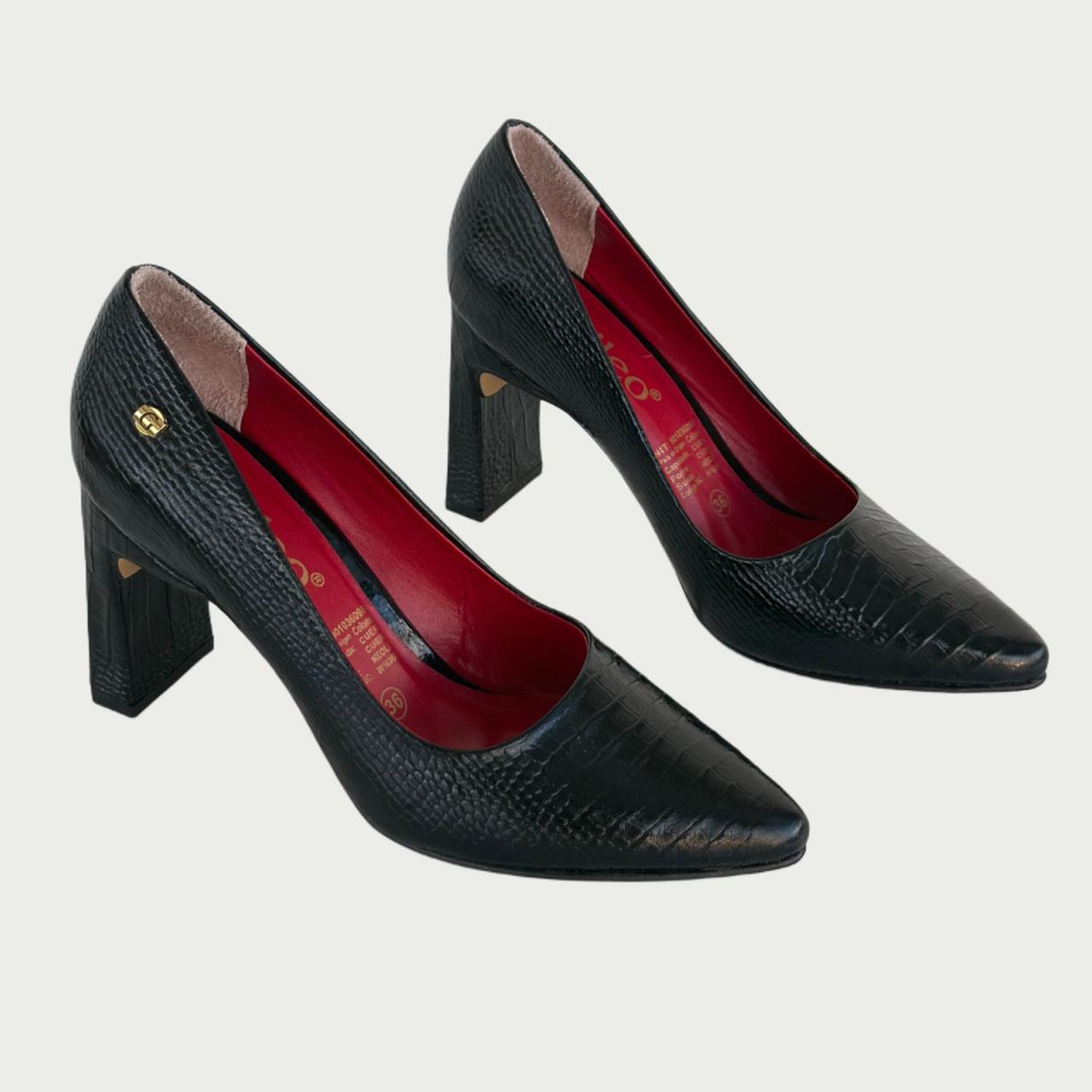 Stilettos en cuero x negro Ref: 4750XPNG
