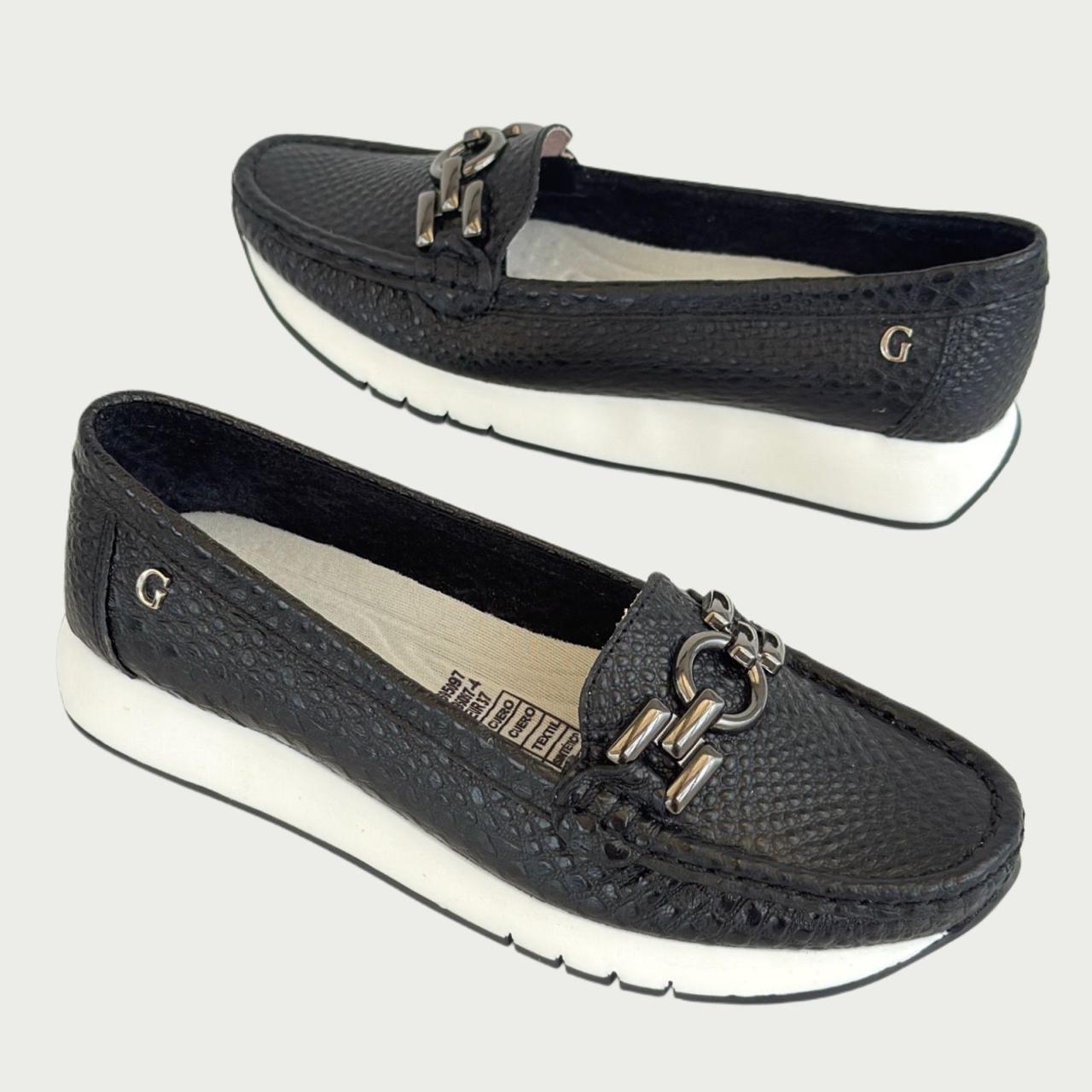 Mocasín en cuero negro Rf TBXPNGR