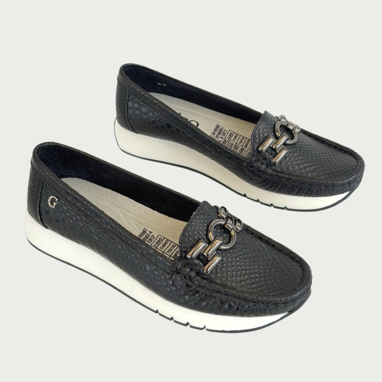 Mocasín en cuero negro Rf TBXPNGR
