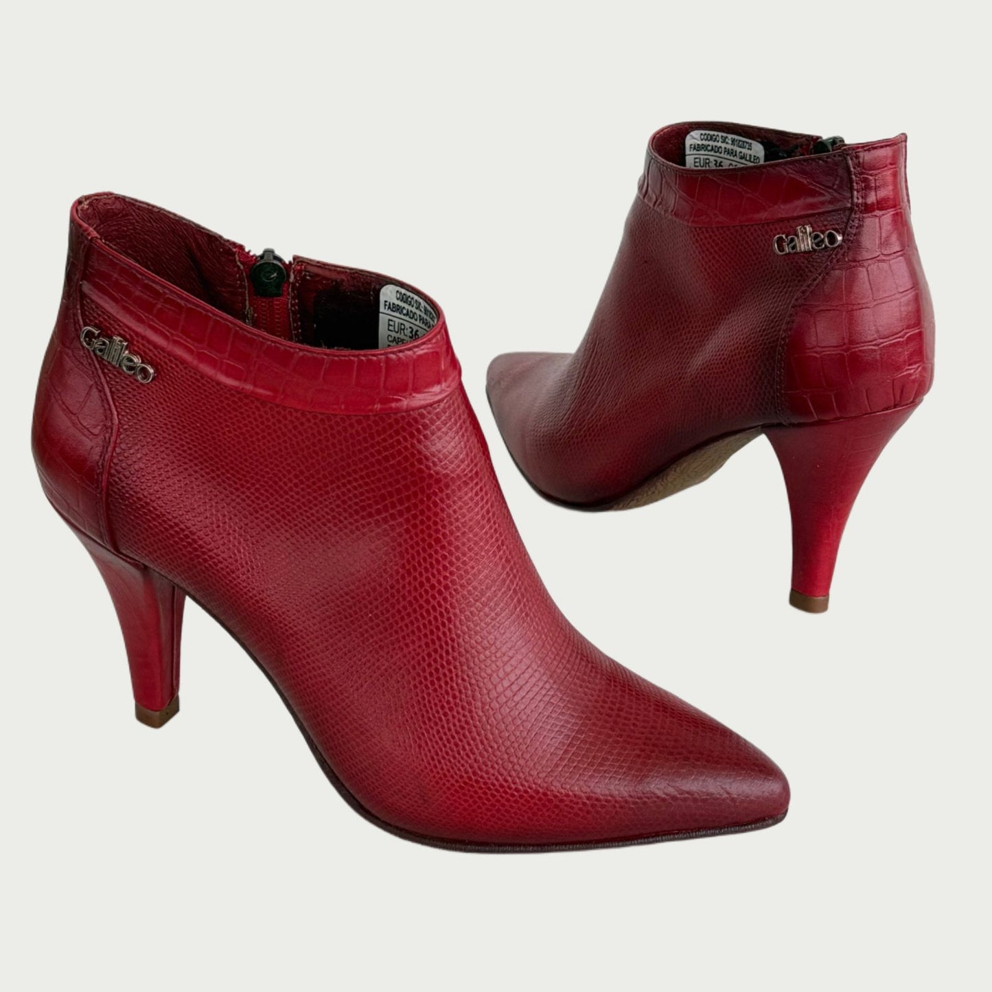 Botin en cuero rojo Ref: 6360XPRJ