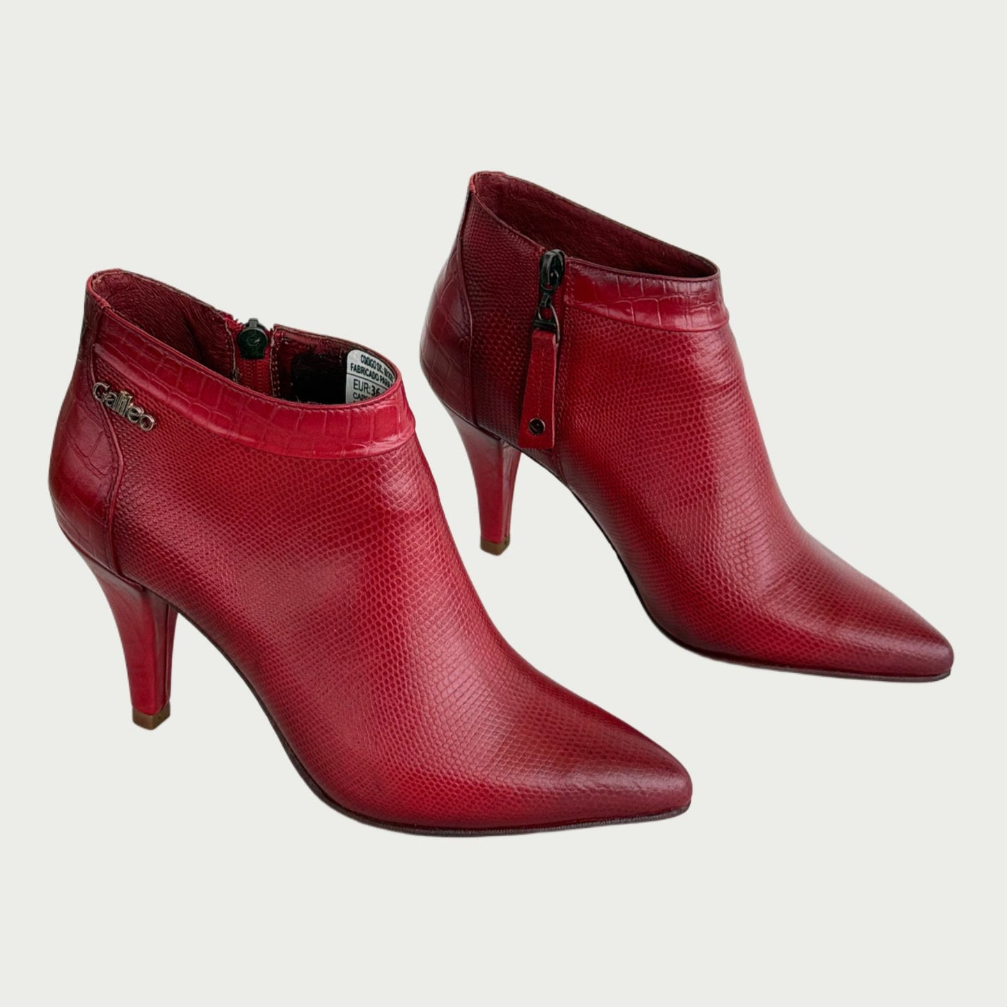 Botin en cuero rojo Ref: 6360XPRJ