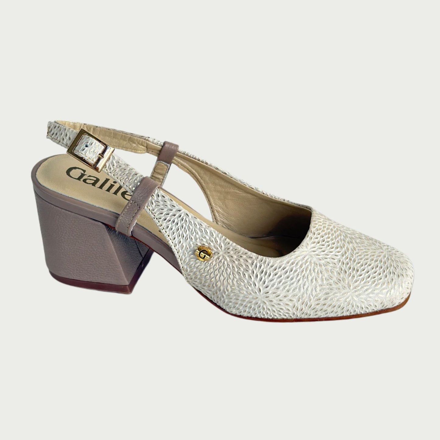Zapatos en cuero beige x nude Ref: 5573MPER