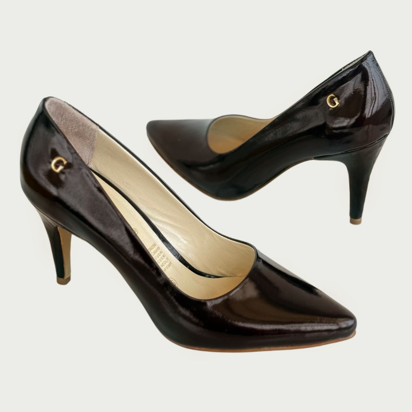 Stilettos en cuero chocolate x folia Ref: 3400XPCH