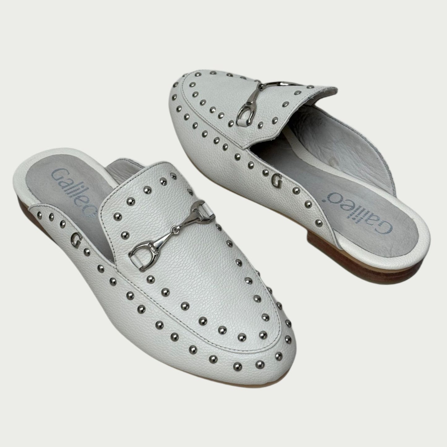 Zuecos en cuero beige x taches Ref: AZUCENAMT5