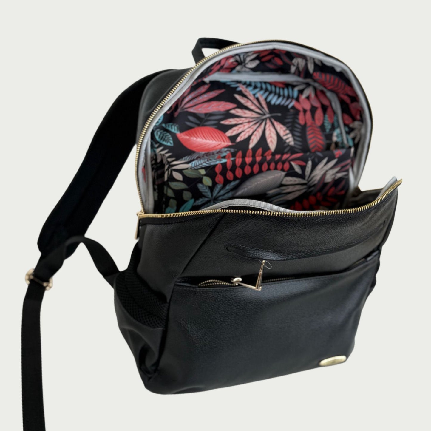 Morral en cuero negro Ref: R9203ZPNG
