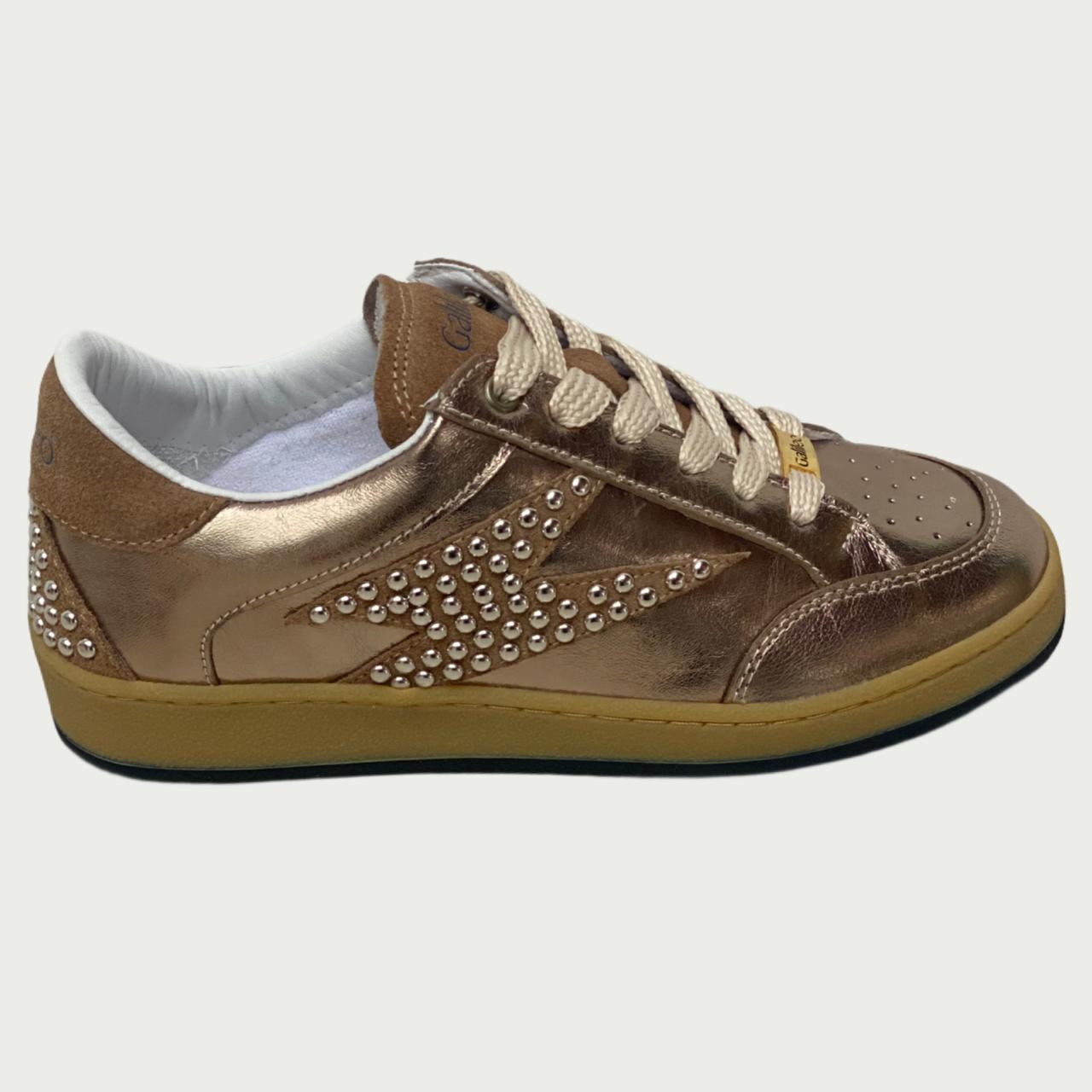 Tennis en cuero bronce x folia Ref: ATENASMP