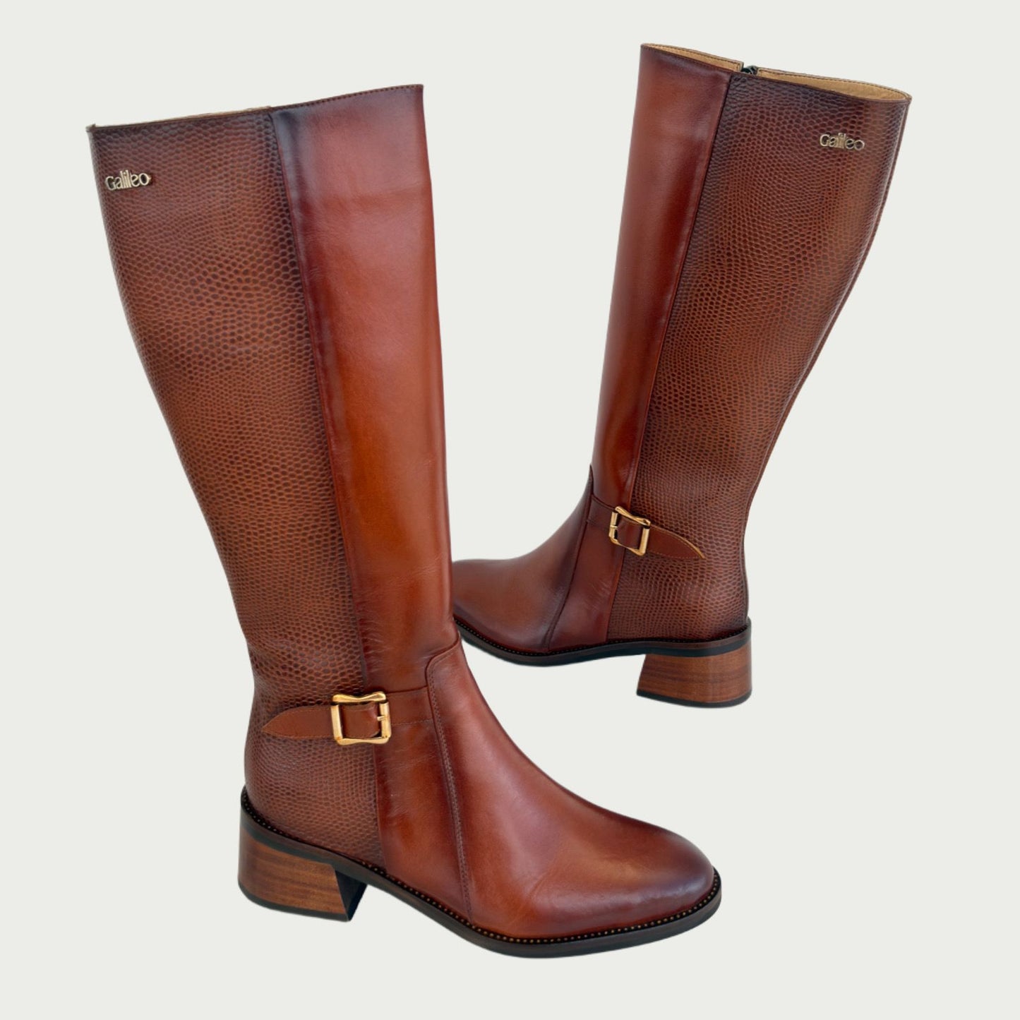 Botas en cuero miel Ref: 6510