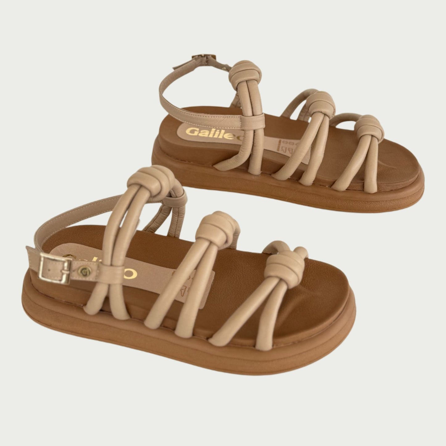Sandalias en cuero frappe Ref: 1061WP