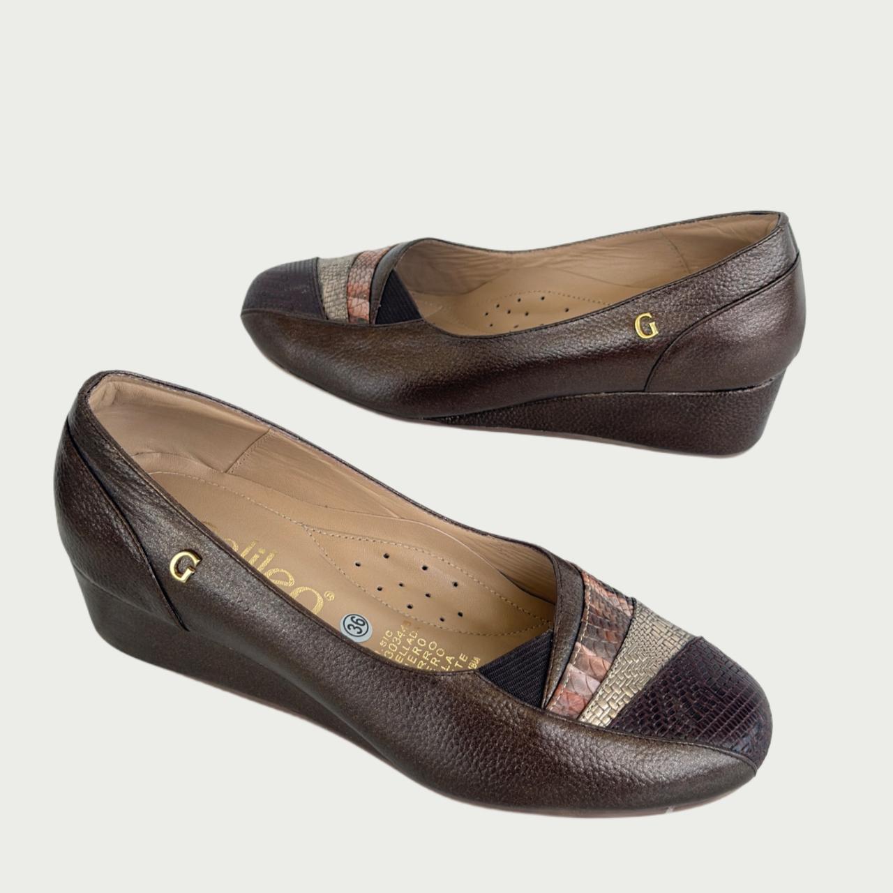 Zapato en cuero café 1194XPBR