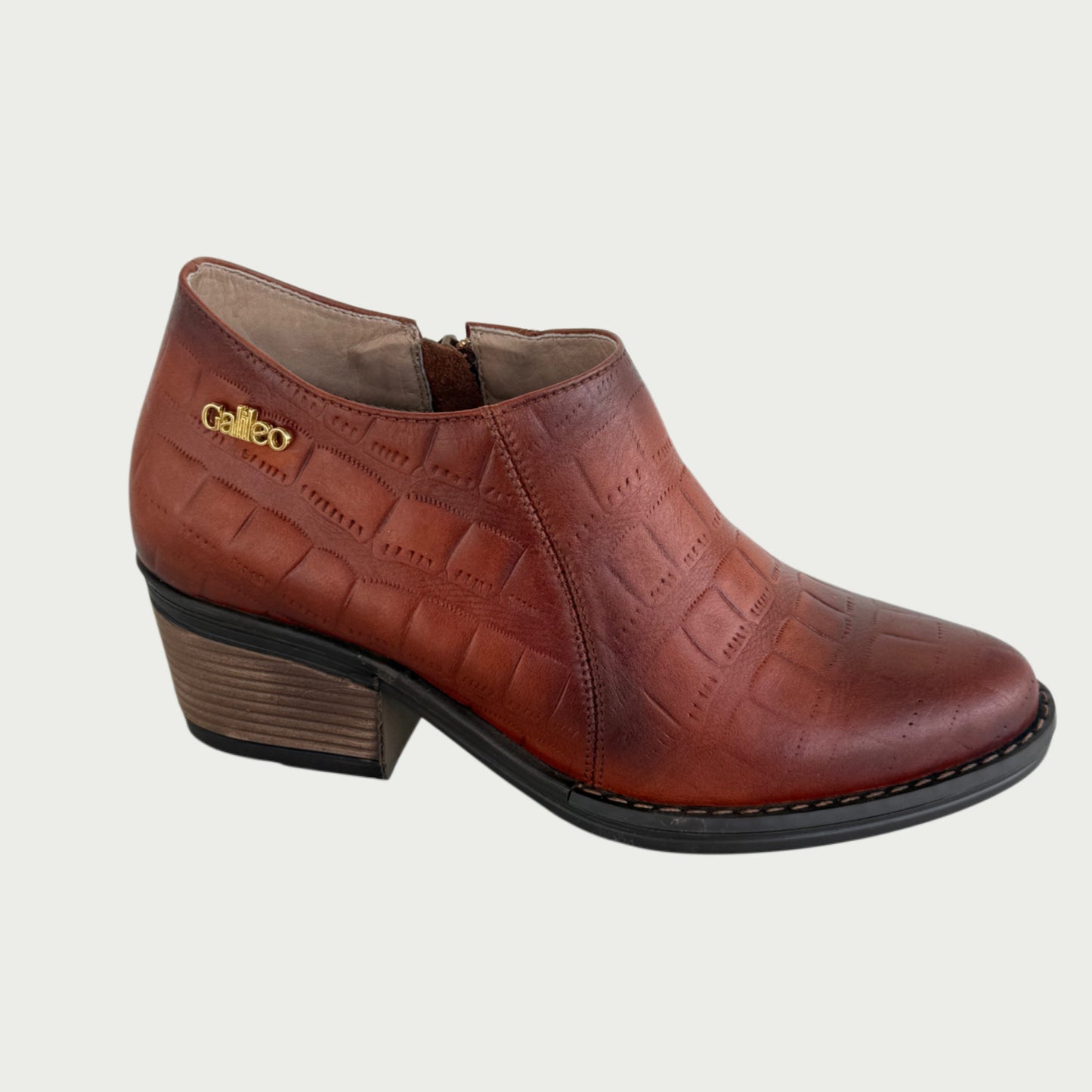 Botines en cuero ladrillo Ref: ANISAWPCO4