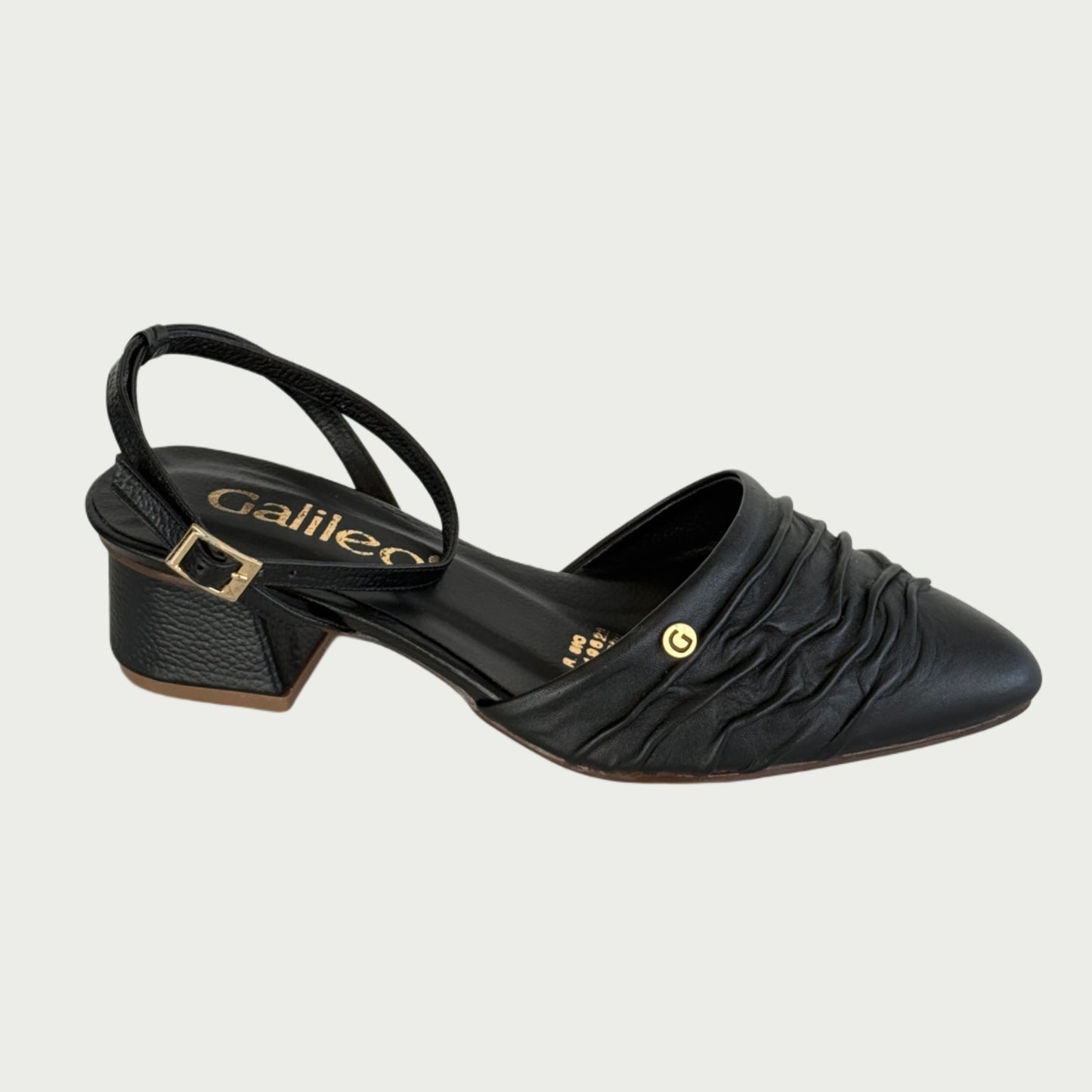 Zapatos en cuero negro Ref: PC-63