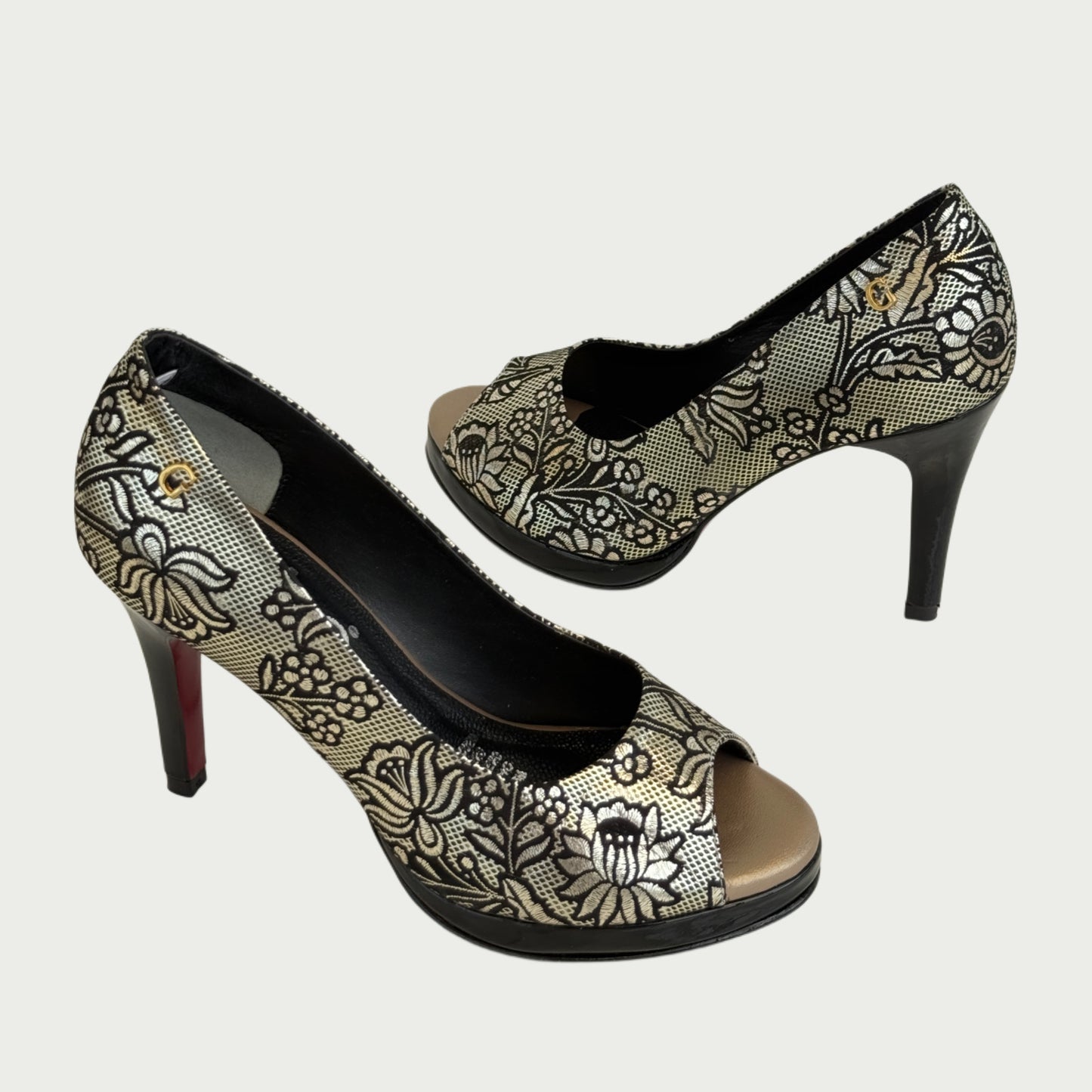 Zapatos en cuero despuntado negro x luna Ref: 6368WPLU