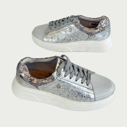 Tenis en cuero gris x folia Ref: SV15MPBP